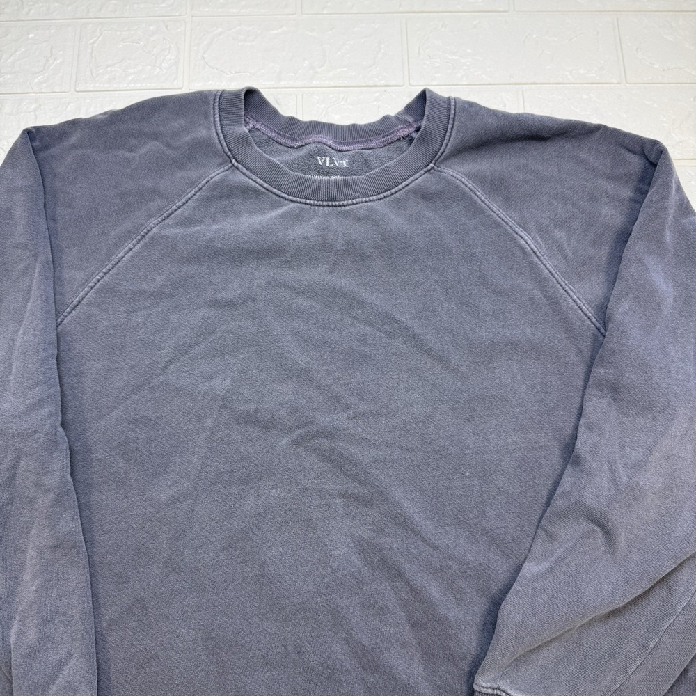 Velvet by Graham & Spencer Grey Crewneck Sweatshirt Cotton Women's Medium